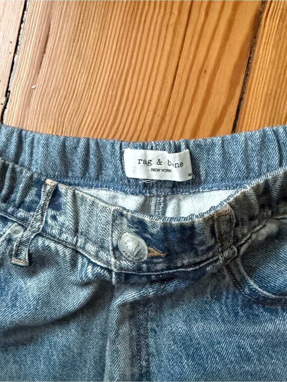 rag & bone Miramar Wide Leg Sweatpant Jeans - Picture 2 of 3